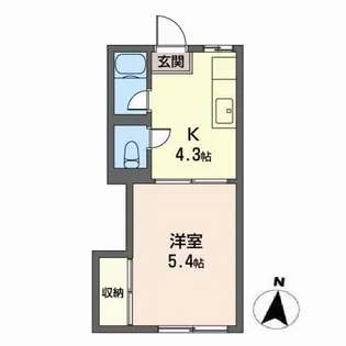 シダーハイツ【1階】の間取り
