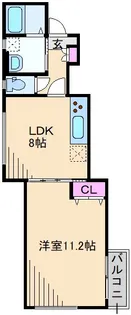 オンリーワン篠原北【1階】の間取り