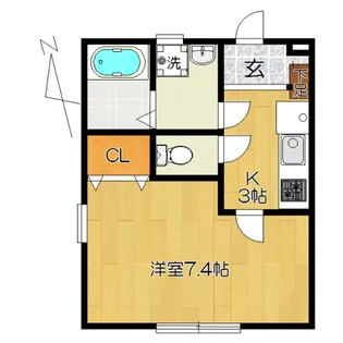 アプリーレ馬橋【1階】の間取り