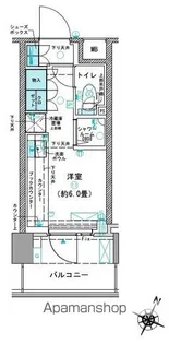 コムレジ赤羽 学生棟【4階】の間取り