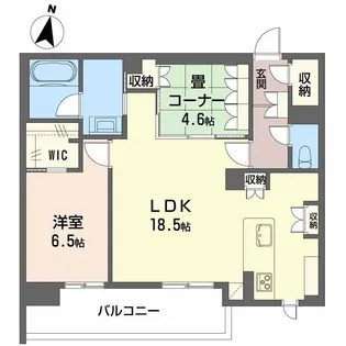 LUANA KAMISUGI【1階】の間取り