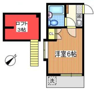 1Kの間取り画像