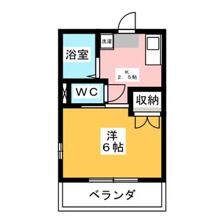 1Kの間取り画像
