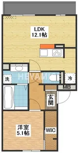 ドゥジエム【2階】の間取り