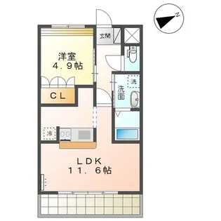 Madre Amante【2階】の間取り