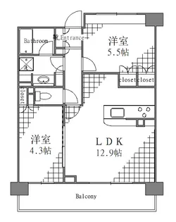 東京都墨田区業平5【マンション】の間取り