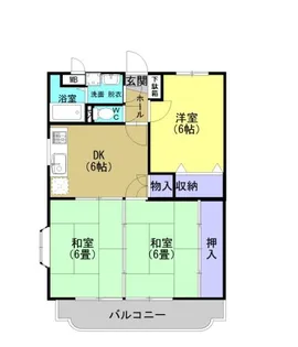 イースト鹿児島【1階】の間取り