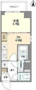 東京都江東区毛利2【マンション】の間取り