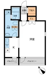 東京都港区赤坂2【マンション】の間取り