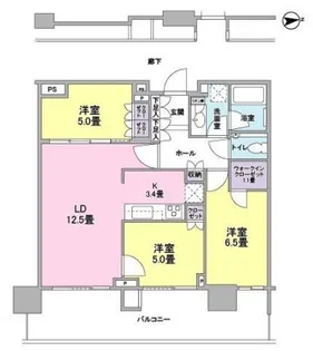 HARUMI FLAG PARK VILLAGE T棟【20階】の間取り