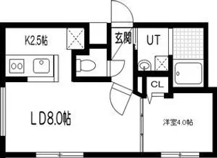 北海道札幌市東区北三十四条東17【マンション】の間取り