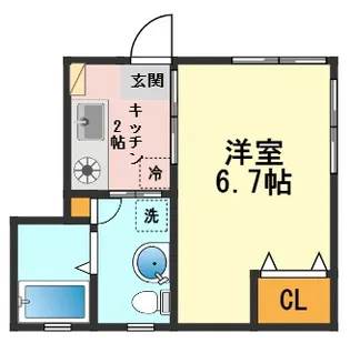 ハイツ山内【1階】の間取り