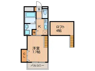パ-クサイド豊中【3階】の間取り