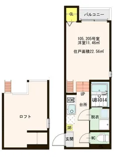 アーバン立石【2階】の間取り