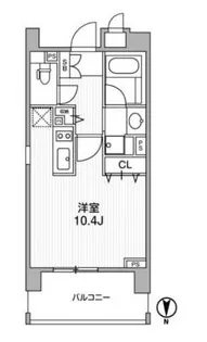クリオ西池袋【14階】の間取り