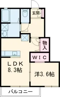 新潟県新潟市西区小針南台【アパート】の間取り