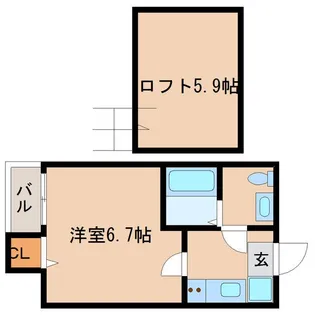 シャンテ東照宮【1階】の間取り