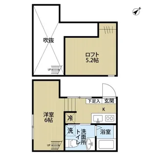 埼玉県越谷市瓦曽根1【アパート】の間取り