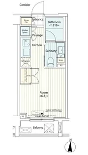 カスタリア菊川【2階】の間取り