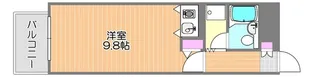 朝日プラザリバーサイド県庁前【7階】の間取り