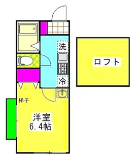 ラコリーヌ生田【2階】の間取り