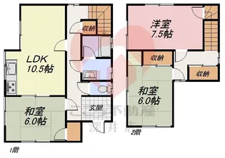 大阪府羽曳野市野【一戸建】の間取り