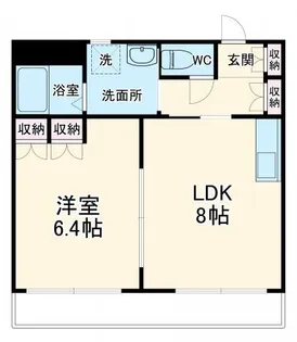 ロシェ・ルミエール・パレ【1階】の間取り