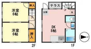大栄ハイツの間取り
