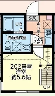 リアンスコートアールエス【2階】の間取り