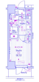 ガーラ・ステーション横浜子安【6階】の間取り