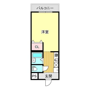サンパティーク広野【1階】の間取り