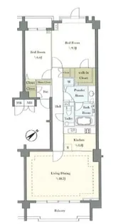 パークハウス六本木麻布三河台【3階】の間取り