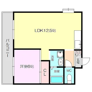 サン・ホワイティ豊里【2階】の間取り