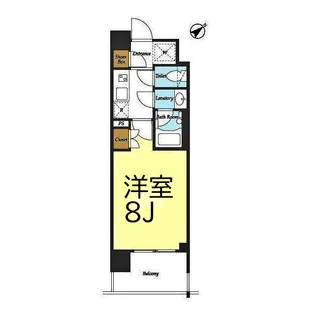 BluRock東神奈川【4階】の間取り