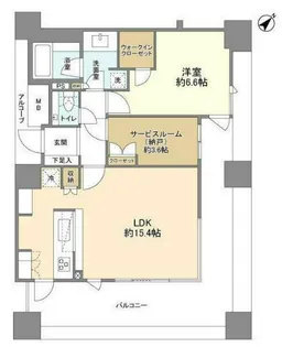 エティア目黒ウエストタワー【2階】の間取り