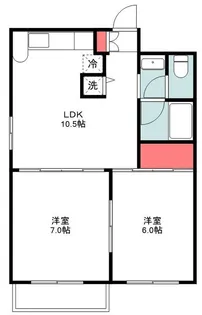 セゾン尾瀬【5階】の間取り