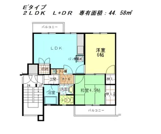 公社賃貸SMALIO 村野【3階】の間取り