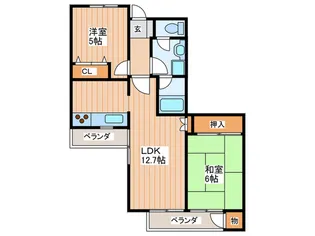 ホウエイコ-ト【1階】の間取り