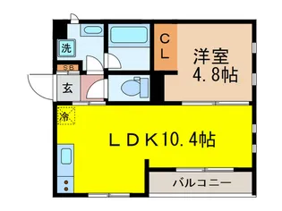 クレールメゾン【3階】の間取り