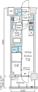 リビオメゾン東北沢【1階】の間取り