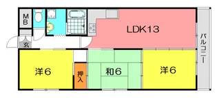 カサベルデイケダIII【8階】の間取り