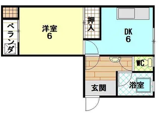 共立ハイツ【3階】の間取り