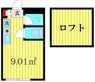 フォース新小岩【1階】の間取り