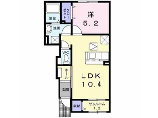 セルビナ興南Aの間取り