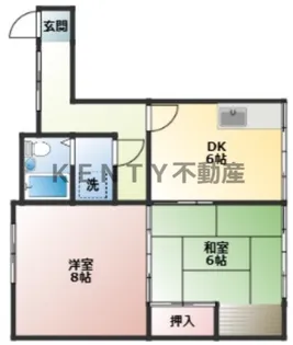 ナンブハイム3【1階】の間取り