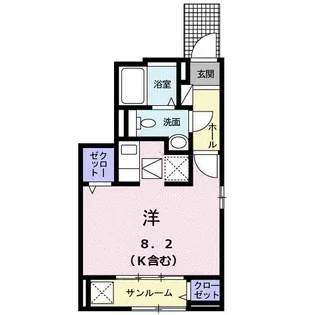 フィオ-レ【1階】の間取り