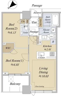 スカイフォレストレジデンス【22階】の間取り