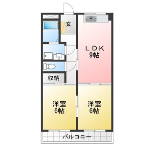 サンメゾン平針【4階】の間取り