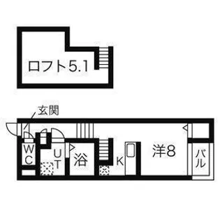 グランドレジデンス北仙台【2階】の間取り