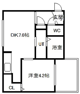 Cherisis南6条【3階】の間取り